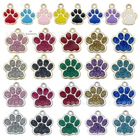 Accessoires de bijoux DIY en alliage effet goutte d'huile, motifs patte de chat, empreinte de patte d'ours et de chien, pour boucles d'oreilles, colliers, bracelets, porte-clés et pendentifs