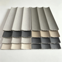 Panneau de protection murale en fibre de bambou de 19,5 cm de largeur, 3 m de longueur, rainures ondulées, certifié CE, imperméable, ignifuge, chambre à coucher, salon