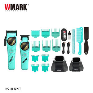 WMARK NG-8613KIT ecologicamente batteria ricaricabile tagliacapelli <span class=keywords><strong>uomo</strong></span> dettaglio Trimmer blu ad alta velocità Kit barbiere <span class=keywords><strong>per</strong></span> il salone - Product Image 2