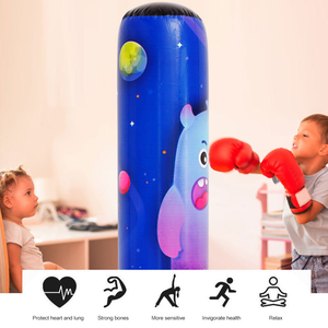 Sac de boxe gonflable de 125/155/160cm pour adultes et enfants, sac de sable de boxe pour adultes et enfants, cible d'entraînement de boxe - Product Image 2