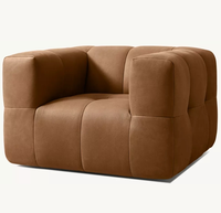 Modernes Handgefertigtes Holzrahmen-Sofa mit Samtbezug und Schwammfüllung Dreisitzer im Chesterfield-Stil für Apartments, Hotels und Wohnzimmer
