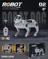 DIY Montage RC Roboterhund Spielzeug 2,4G Ferngesteuerter Krabbelnder Roboter-Haustier-Hund für Kinder