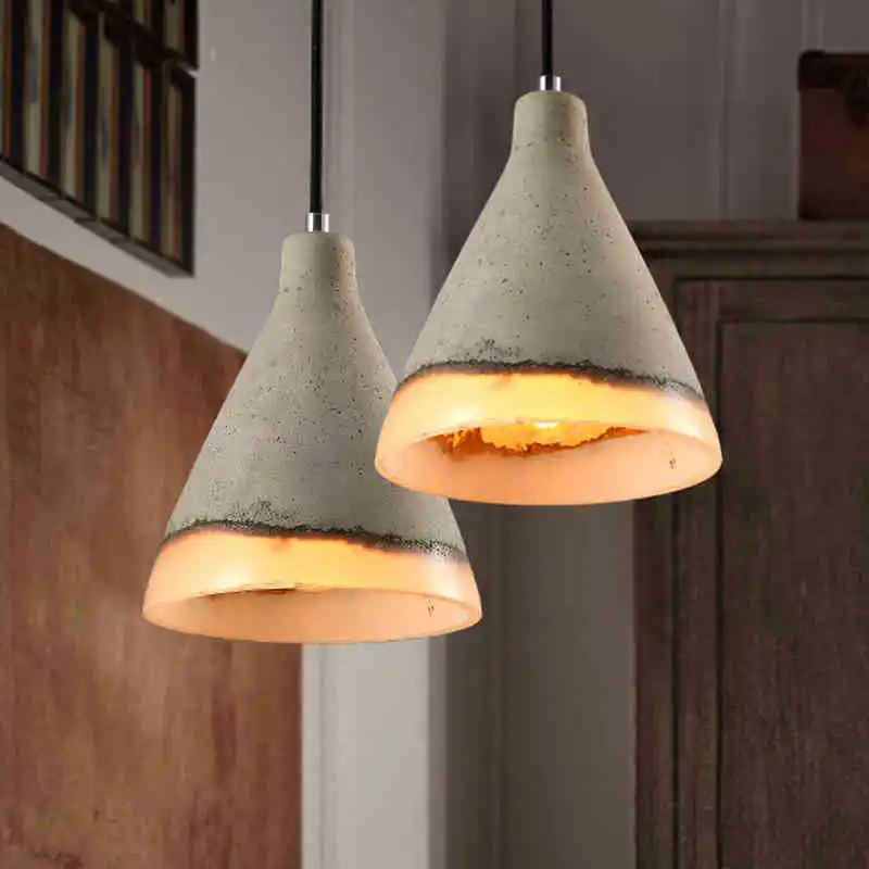 Nordic Creatieve Café Bar Cement Kroonluchter Eenvoudige Led Lamp Fabriek Directe Verkoop
