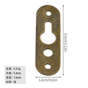 Double-Hole Hook Iron Picture <b>Frame</b> with Back <b>Clip</b> Easy-to-Attach Connectors & Shelf Supports GQK GW2581209 Modern Simple - Product Image 6