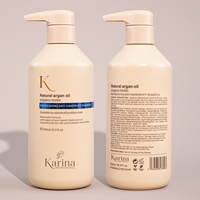 Champú de Aceite de Argán Sin Sulfatos para Reparación del Cabello y Anticaspa, Champú con Logotipo Personalizado de Marca Privada OEM, Venta al Por Mayor
