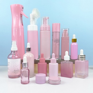 Contenants cosmétiques personnalisés en couleur, flacon, pot et tube pour produits de beauté, conteneur pour toner, crème, lotion pour le visage, ensemble d'emballages pour soins de la peau - Product Image 4