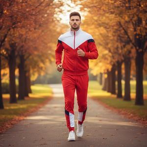 Conjunto Deportivo Unisex de Poliéster 100% Antibacterial de Secado Rápido para Otoño, Traje de Jogging para Correr en Venta - Product Image 3