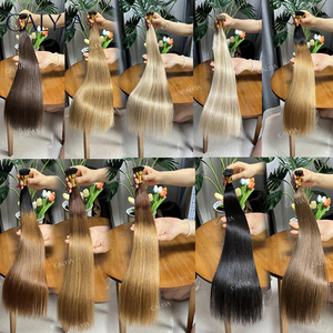 Commercio all'ingrosso 100% naturale crudo vergine capelli umani trama di alta qualità V U punta capelli umani extension <span class=keywords><strong>e</strong></span> parrucche Russian Hair extension - Product Image 3