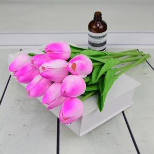 Fleurs artificielles en forme de tulipe Jinxi, 33 cm, en PU, décoration d'intérieur, accessoires de mariage - Product Image 4