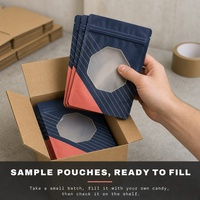 Sachet Doypack Personnalisé CM pour Bonbons, Commande d'Essai, Emballage en Petites Séries pour Test de Nouvelles Saveurs de Bonbons sur le Marché