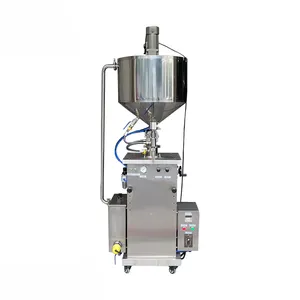 Máquina de llenado de grasa de cera de vela de mantequilla de maní, aceite de bálsamo de jalea de petróleo, tolva caliente semiautomática - Product Image 1