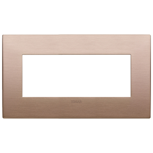 Vimar Brushed Copper Wall <b>Plate</b> 15.65x9.7cm For <b>Switches</b> - Product Image 1