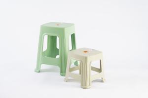 Tabouret en plastique de conception moderne en gros, hauteur réglable, antidérapant, empilable, orange, vert, kaki, meubles de salon, hôtel - Product Image 4