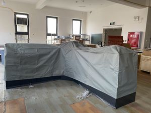 Refrigerador de acero inoxidable 304, estación de madera personalizada, parrilla Foshan de acero inoxidable, muebles de barbacoa, gabinete, <span class=keywords><strong>mesa</strong></span> de cocina al aire libre - Product Image 3