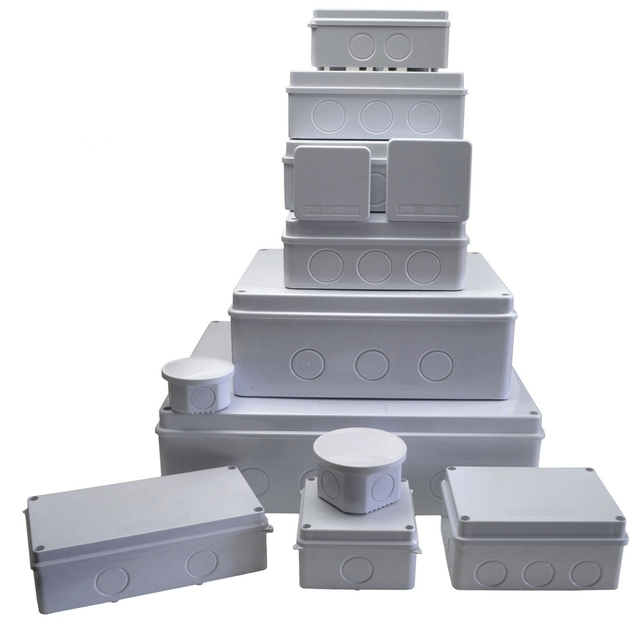 ABS 80*80*50 Junction Box Small Electrical Junction Box Waterproof Outdoor Junction Box