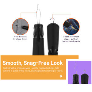 Bouton crochet et fermeture éclair tirer une main boutons aides bouton dispositif d'assistance - Product Image 3