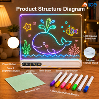 Tablette lumineuse de traçage pour peinture diamant, rechargeable, à intensité variable, en acrylique, 7 couleurs RVB, planche à dessin LED, vente en gros directe usine