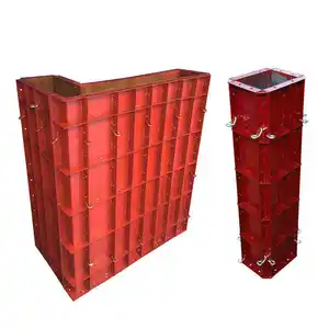 Tái sử dụng có thể điều chỉnh thép bê tông mô-đun khuôn hệ thống ván khuôn thép cho hình trụ cột vuông - Product Image 1