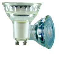 Douille en verre GU10 5W 7W AC220-265V pour spots, projecteurs, rails lumineux, appliques murales, non dimmable pour plafonniers