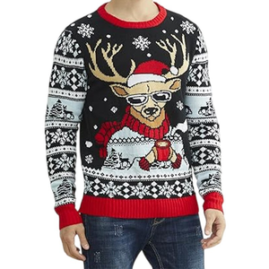 <span class=keywords><strong>Pull</strong></span> de Noël personnalisé anti-rides et anti-rétrécissement, <span class=keywords><strong>pull</strong></span> tricoté amusant et <span class=keywords><strong>original</strong></span> avec logo frontal, idéal pour les fêtes d'hiver, <span class=keywords><strong>pull</strong></span> OEM - Product Image 3