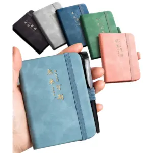 Cute Custom Logo Printing Diary A5 A6 Hand Ledger A7 Notepad Hardcover Pocket Mini Student Notebook