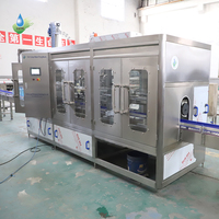 Machine automatique de lavage, remplissage et bouchage de bouteilles, machines de remplissage d'eau de 5 L, remplisseuse de bouteilles d'eau de 10 litres