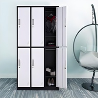 Armoire à vêtements industrielle multi-compartiments en acier pour vestiaire, entrepôt, bureau