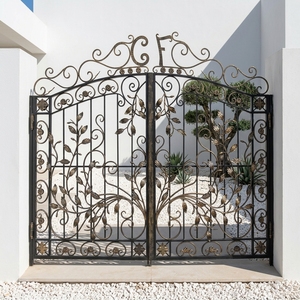 Portails <span class=keywords><strong>d</strong></span>'<span class=keywords><strong>entrée</strong></span> <span class=keywords><strong>en</strong></span> <span class=keywords><strong>fer</strong></span> forgé sur mesure, designs de portails métalliques simples, <span class=keywords><strong>porte</strong></span> de sécurité extérieure - Product Image 3
