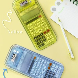 Calculator Custom Logo Student Special Pencil Box Calculator Scientific Electronics Manufacturer Pencil <b>Case</b> With Calculator - Product Image 3