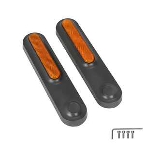 Kit de coques décoratives avant et arrière avec barres réfléchissantes jaunes pour trottinette MI4 Ultra – Kit de remplacement avec vis et outils - Product Image 4