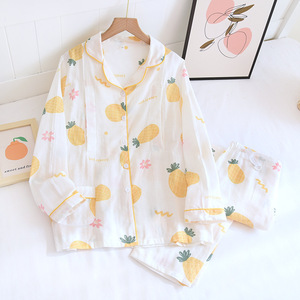 Venta caliente conjunto de pijamas de Enfermería de <span class=keywords><strong>maternidad</strong></span> para mujer Jersey de algodón de manga larga ropa de dormir para verano térmico otoño primavera - Product Image 4