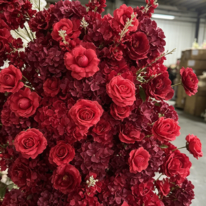 Promise Artificial Rose Flower <b>Arch</b> for Wedding <b>Decoration</b> Romantic Dreamy Style Handmade Polyester High Simulation Reusable - Product Image 2