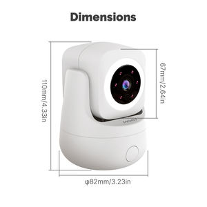 <span class=keywords><strong>Babyphone</strong></span> vidéo intelligent TUYA Wifi avec protection de la vie privée, 2,4 GHz, communication bidirectionnelle sans fil, cadeaux de naissance, caméra de surveillance pour bébé - Product Image 2
