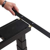 Pré-assembler le bureau à installation rapide double moteur 3 étapes Table électrique ergonomique réglable en hauteur cadre de bureau debout