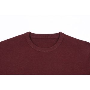 Pull col rond à la mode pour hommes, manches longues, tricot fin en coton comme du cachemire, coupe régulière, pull à col rond pour la saison d'automne - Product Image 3