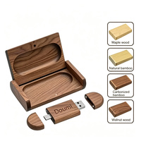 Flashdisk Kayu Custom Logo USB 2.0 3.0 OTG Tipe-C 8GB 16GB 32GB 64GB 128GB Pen Drive Hadiah Bisnis Kreatif Memory Stick