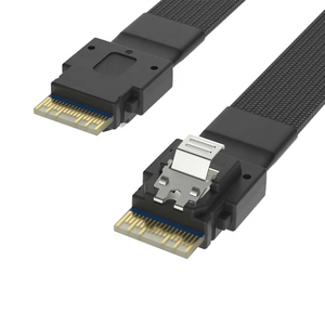 PCIe 4.0 slimsas SFF-8654 8i เป็น2 MINI SAS HD SFF8643 24กิกะไบต์/วินาที50ซม. 80ซม. สายฮาร์ดดิสก์เซิร์ฟเวอร์สำหรับการใช้งานอิเล็กทรอนิกส์ - Product Image 4