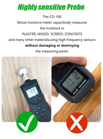 Humidimètre numérique portatif pour céréales, bois, béton, haute précision, testeur d'humidité professionnel portable