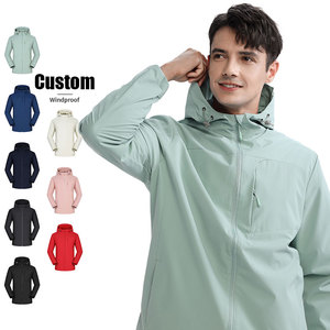 Nuova <span class=keywords><strong>Giacca</strong></span> da <span class=keywords><strong>Uomo</strong></span> di Design Personalizzato Impermeabile da Esterno Antivento con Cappuccio <span class=keywords><strong>in</strong></span> Poliestere per Moto Escursionismo e Tempo Libero - Product Image 3