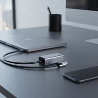 Kabel Eksternal Berkabel 50cm untuk iPhone iPad Lighting ke RJ45 10/100Mbps Ethernet Adapter DAFEI-982 Tersedia