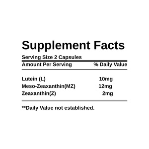 Suplemento Nutricional para la Salud Ocular en Cápsulas Blandas para Adultos, Luteína y Zeaxantina, Complejo de Carotenoides, Vitaminas para la Visión, Venta al Por Mayor OEM - Product Image 3