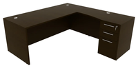 Bureau d'ordinateur en bois de haute qualité, écologique, pour cadres, avec tiroirs réglables et garantie de 3 ans pour le bureau