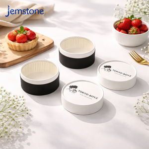 Custom Recyclable Food Grade Chocolate Basque Cake Paper Tube <b>Container</b> Cylinder Tube Packaging Round Cardboard Tube Gift Box - Product Image 2