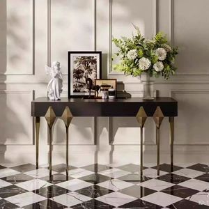 Muebles de Sala de Estar Móviles de Estilo Moderno y Lujoso con Juego de Mesa de Centro Hecho de Acero Inoxidable - Product Image 1