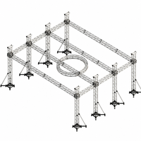 Structure de treillis en fer portable personnalisable avec certification TUV pour éclairages de scène et utilisation en exposition