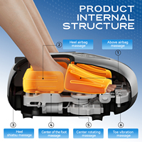 Masseur électronique pour les pieds avec chaleur, pétrissage, vibration, shiatsu, compression d'air et rouleaux chauffants pour une meilleure circulation sanguine