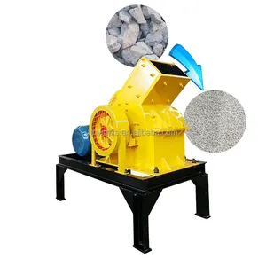 Trituradora de martillo de piedra usada, Máquina trituradora industrial, trituradora de martillo de piedra