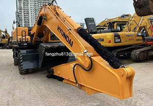 Excavatrice sur pneus d'occasion Hyundai 210w-9 R210, état d'origine, équipement de construction à vendre, excellent état, Corée - Product Image 5