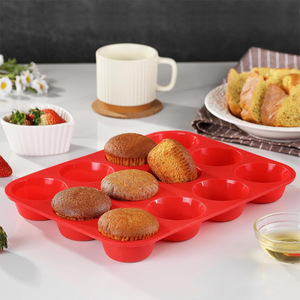 Khuôn làm bánh bằng silicon tái sử dụng, dùng được cho bánh muffin, bánh quy, bánh pudding, kem, thạch, nến thơm, thạch cao, món tráng miệng, đồ nướng - Product Image 4