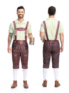 2 Pcs/Set Adulte Oktoberfest Lederhosen <span class=keywords><strong>Costume</strong></span> <span class=keywords><strong>Homme</strong></span> Bavarois Octoberfest Festival Allemand Bière <span class=keywords><strong>Homme</strong></span> Cosplay Halloween Party <span class=keywords><strong>Costume</strong></span> - Product Image 5